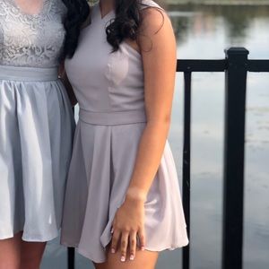 Lulus forevermore dusty purple skater dress